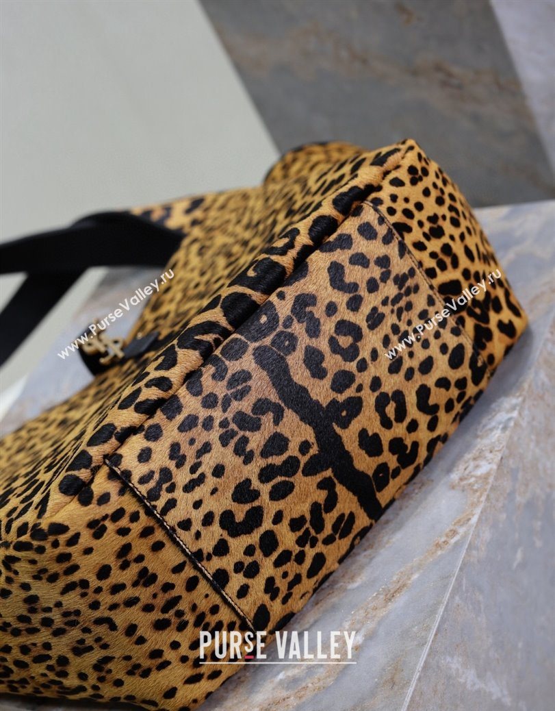 Saint Laurent Bea Tote Bag in in Leopard Print Pony Hair 763435 2025 (YY-250802030)