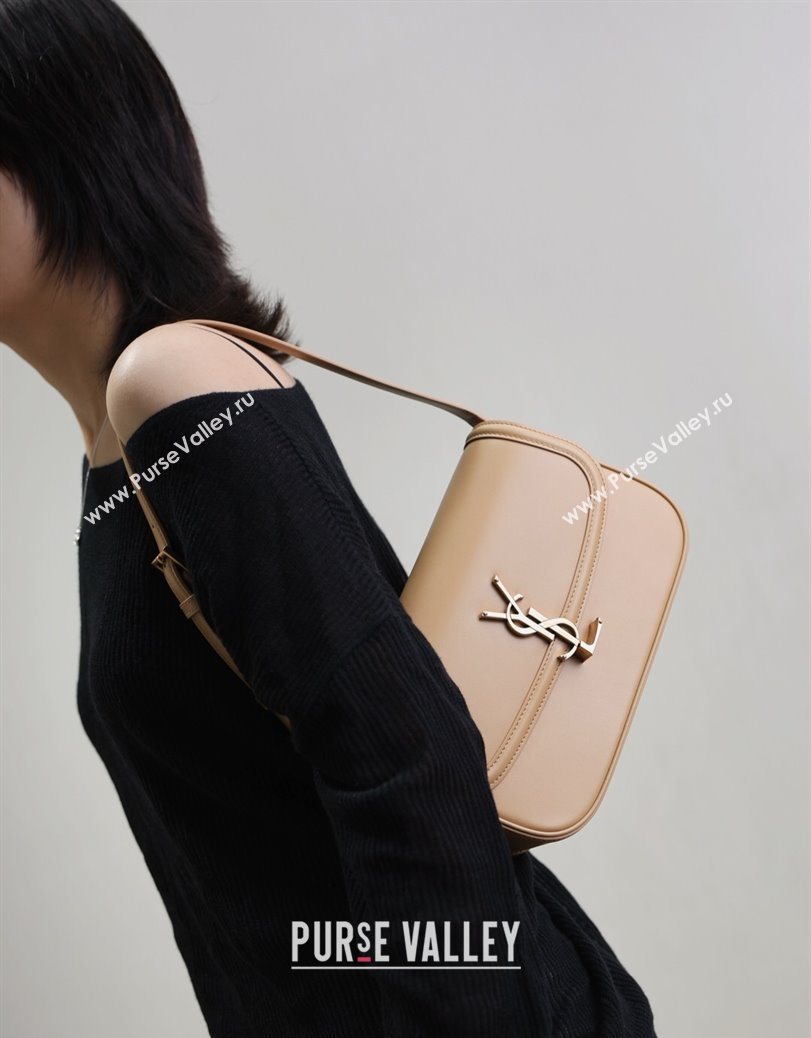 Saint Laurent Solferino Medium Bag in Box Leather Light Hazelnut 2025 8323300 (YY-250801052)