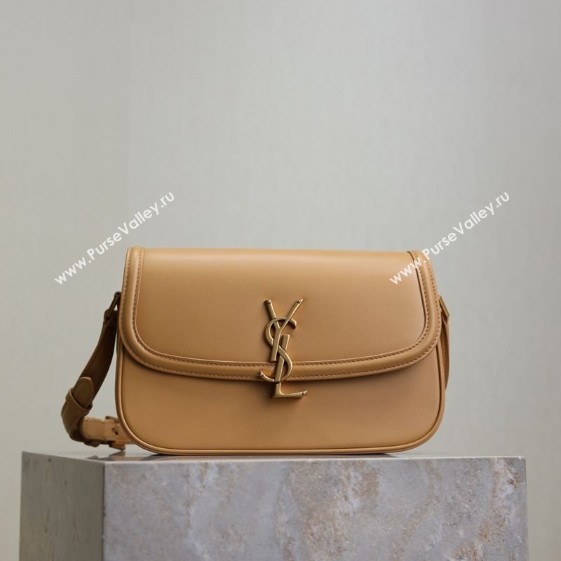 Saint Laurent Solferino Medium Bag in Box Leather Light Hazelnut 2025 8323300 (YY-250801052)