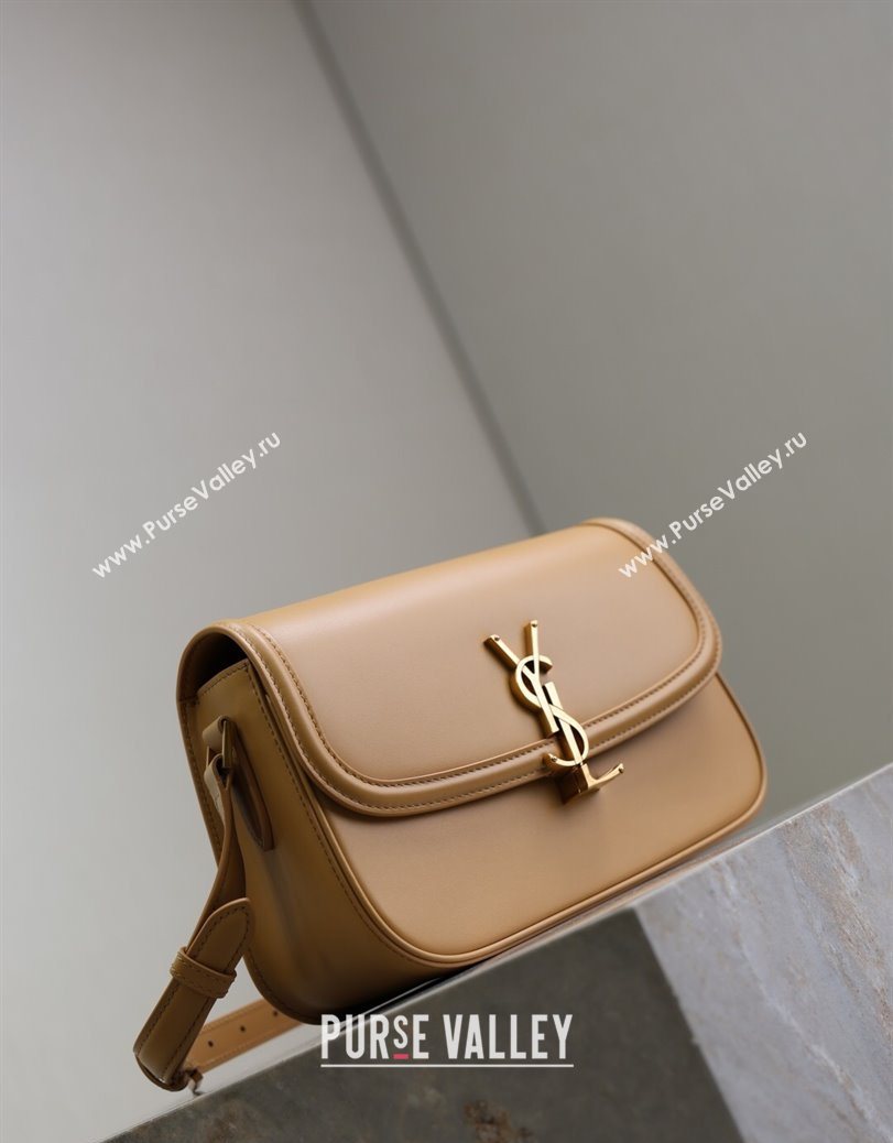 Saint Laurent Solferino Medium Bag in Box Leather Light Hazelnut 2025 8323300 (YY-250801052)