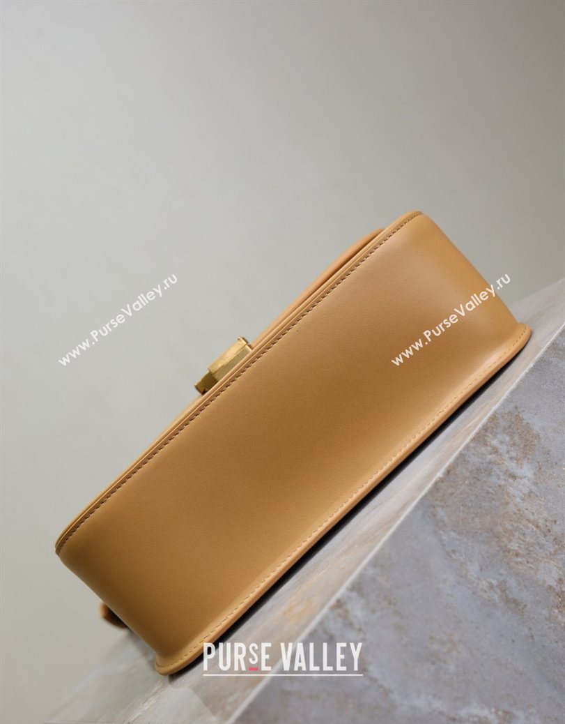 Saint Laurent Solferino Medium Bag in Box Leather Light Hazelnut 2025 8323300 (YY-250801052)