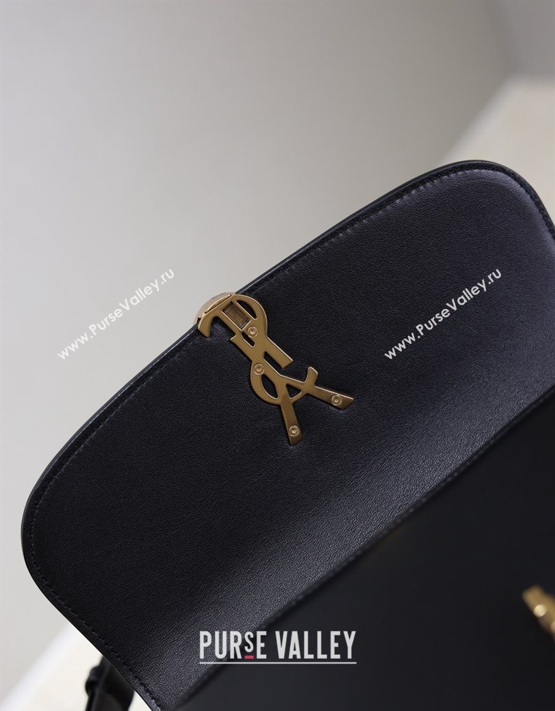 Saint Laurent Solferino Medium Bag in Box Leather Black 2025 8323300 (YY-250801055)