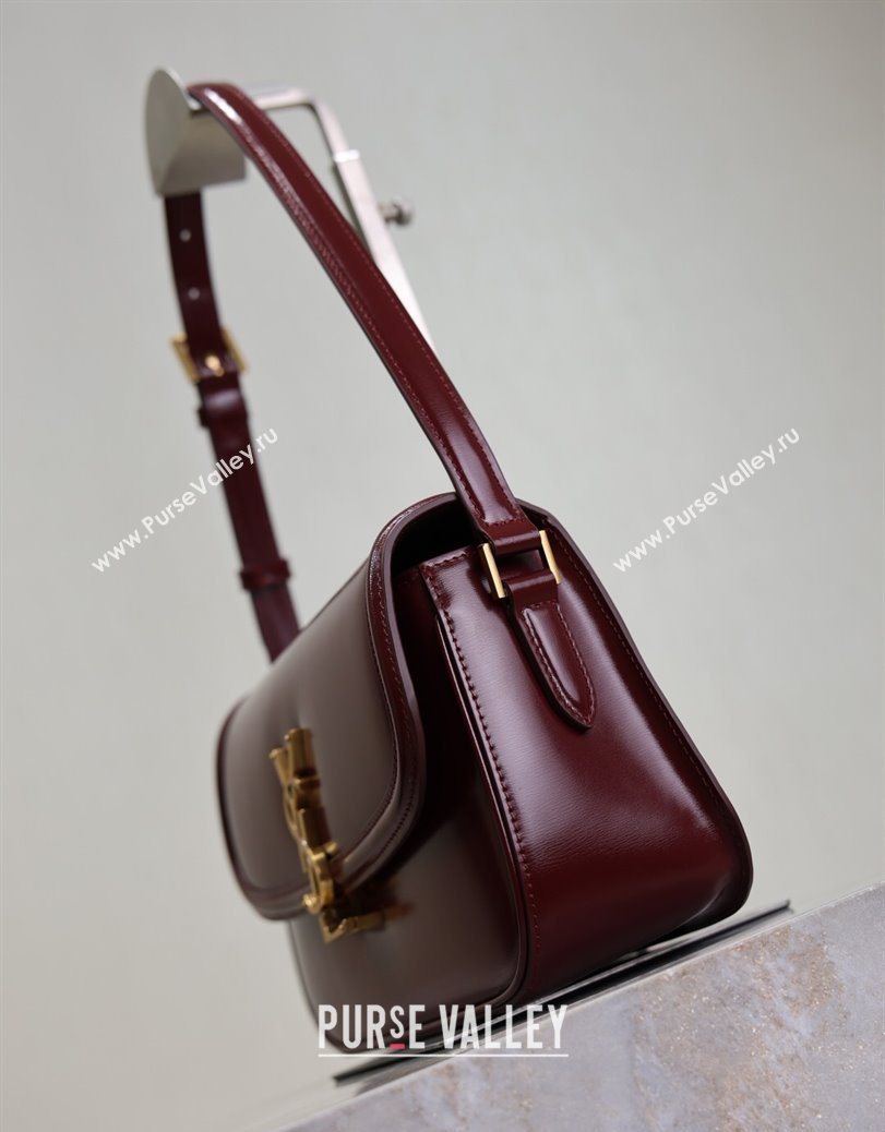 Saint Laurent Solferino Medium Bag in Box Leather Rouge Cabernet 2025 8323300 (YY-250801053)