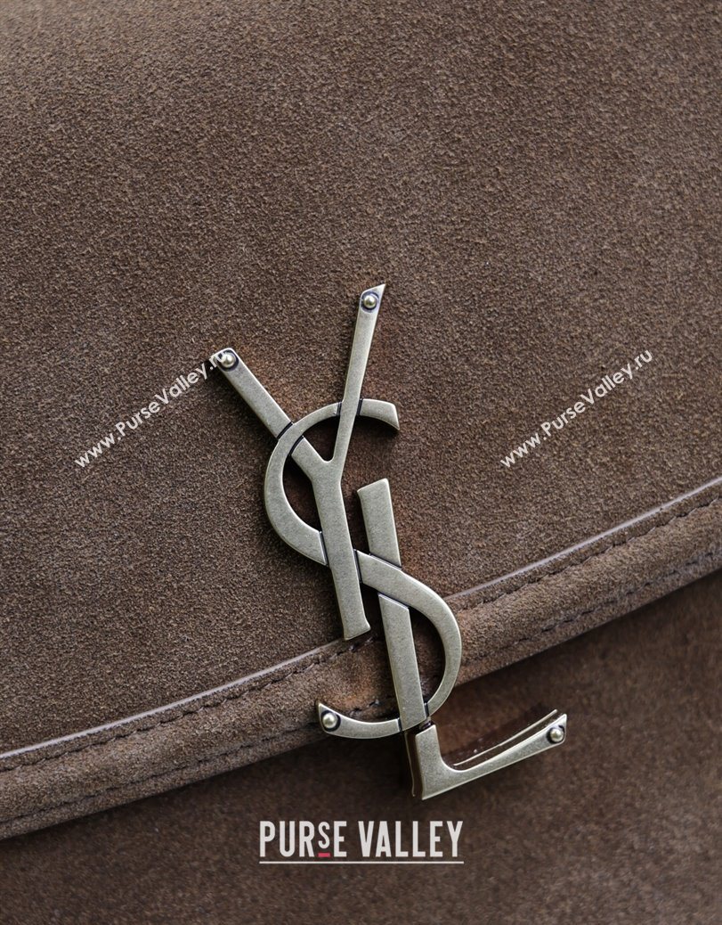 Saint Laurent Solferino Large Bag in Suede Cognac Brown 2025 832332 (YY-250801057)