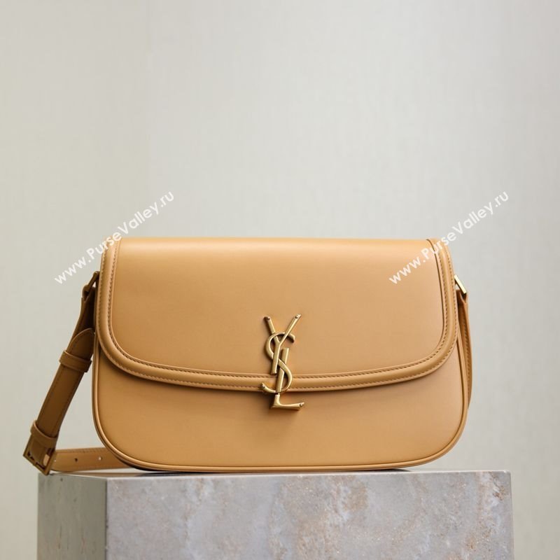 Saint Laurent Solferino Large Bag in Box Leather Light Hazelnut 2025 832332 (YY-250801058)