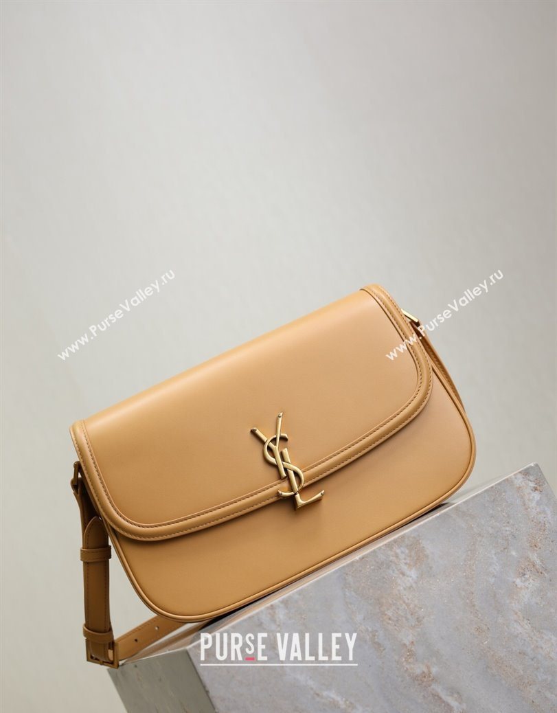 Saint Laurent Solferino Large Bag in Box Leather Light Hazelnut 2025 832332 (YY-250801058)