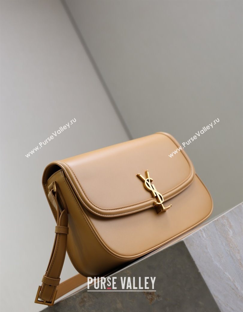 Saint Laurent Solferino Large Bag in Box Leather Light Hazelnut 2025 832332 (YY-250801058)