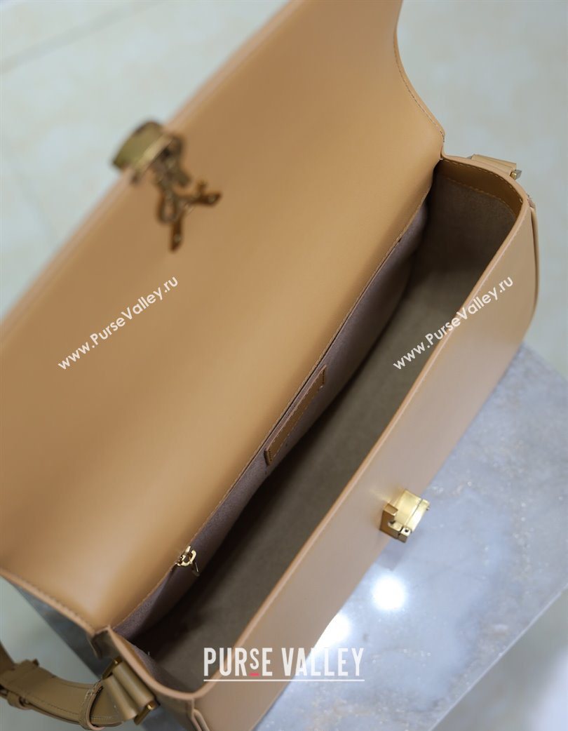Saint Laurent Solferino Large Bag in Box Leather Light Hazelnut 2025 832332 (YY-250801058)