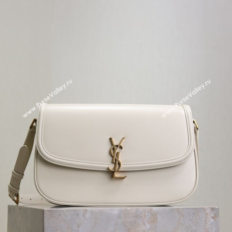 Saint Laurent Solferino Large Bag in Box Leather White 2025 832332 (YY-250801059)