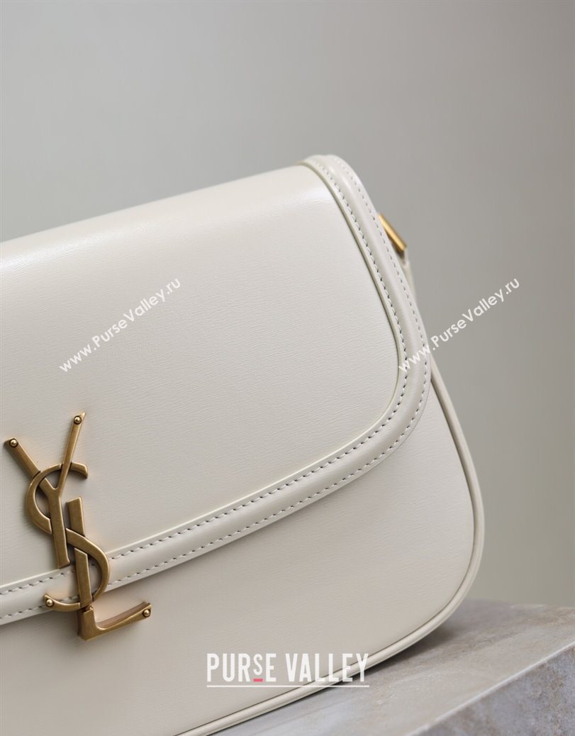 Saint Laurent Solferino Large Bag in Box Leather White 2025 832332 (YY-250801059)