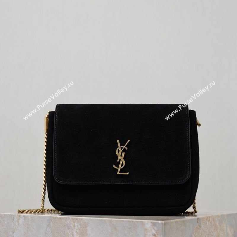 Saint Laurent Kate Chain Bag in Suede Black 2026 544116 (YY-260119050)