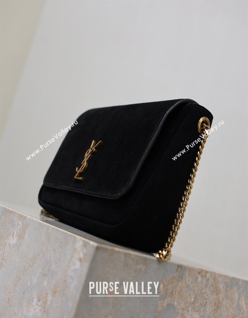 Saint Laurent Kate Chain Bag in Suede Black 2026 544116 (YY-260119050)