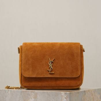 Saint Laurent Kate Chain Bag in Suede Clay Yellow 2026 544116 (YY-260119052)