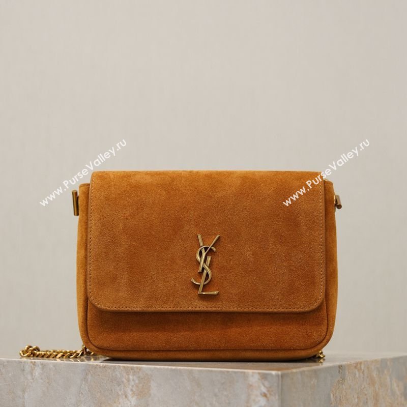 Saint Laurent Kate Chain Bag in Suede Clay Yellow 2026 544116 (YY-260119052)