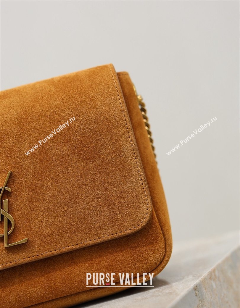 Saint Laurent Kate Chain Bag in Suede Clay Yellow 2026 544116 (YY-260119052)