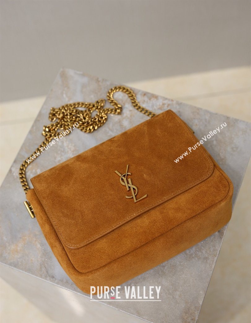 Saint Laurent Kate Chain Bag in Suede Clay Yellow 2026 544116 (YY-260119052)