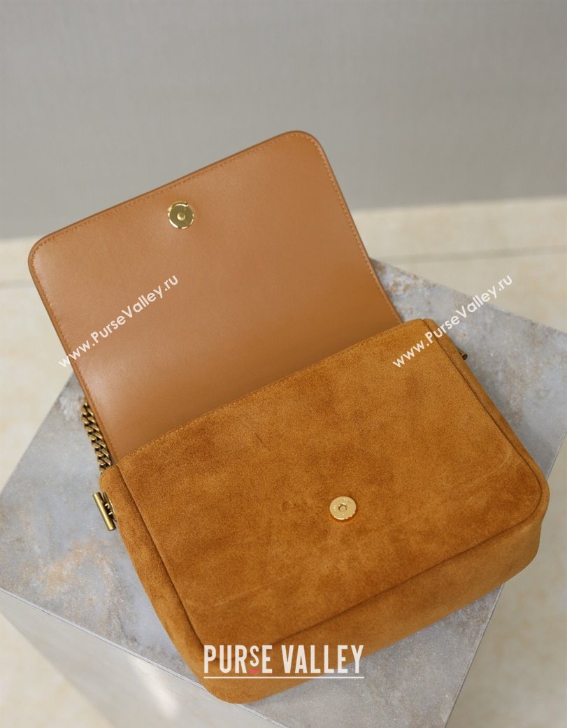 Saint Laurent Kate Chain Bag in Suede Clay Yellow 2026 544116 (YY-260119052)