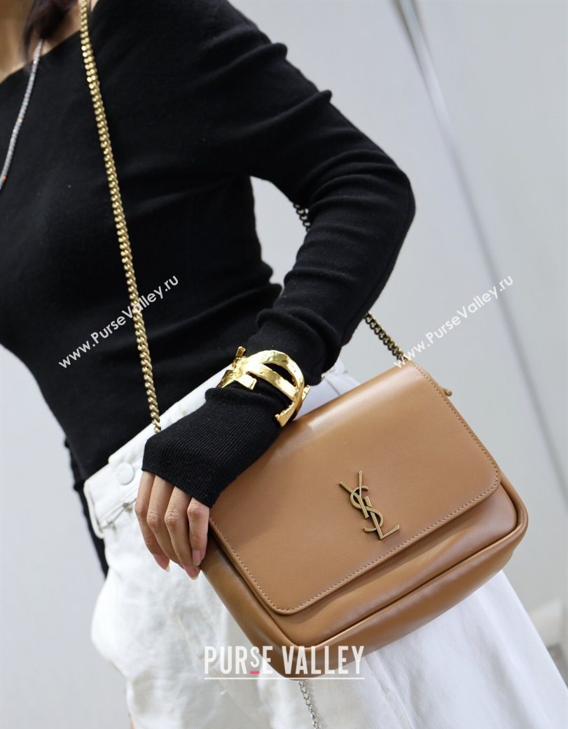 Saint Laurent Kate Chain Bag in Smooth Leather Clay Yellow 2026 544116 (YY-260119053)