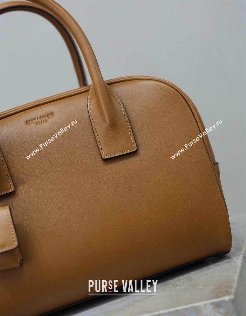 Saint Laurent SAC DE JOUR Boston Bag in Smooth Leather Brown 2026 851694 (YY-260119055)