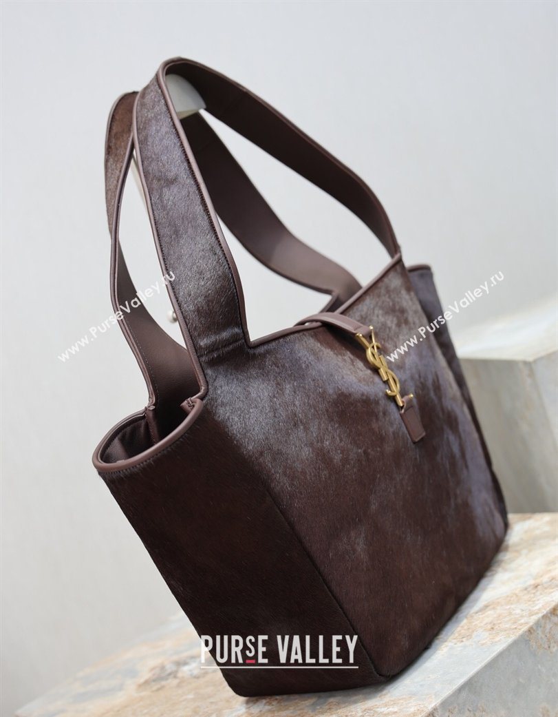 Saint Laurent Bea Tote Bag in Pony Hair Coffee 763435 2026 (YY-260119037)
