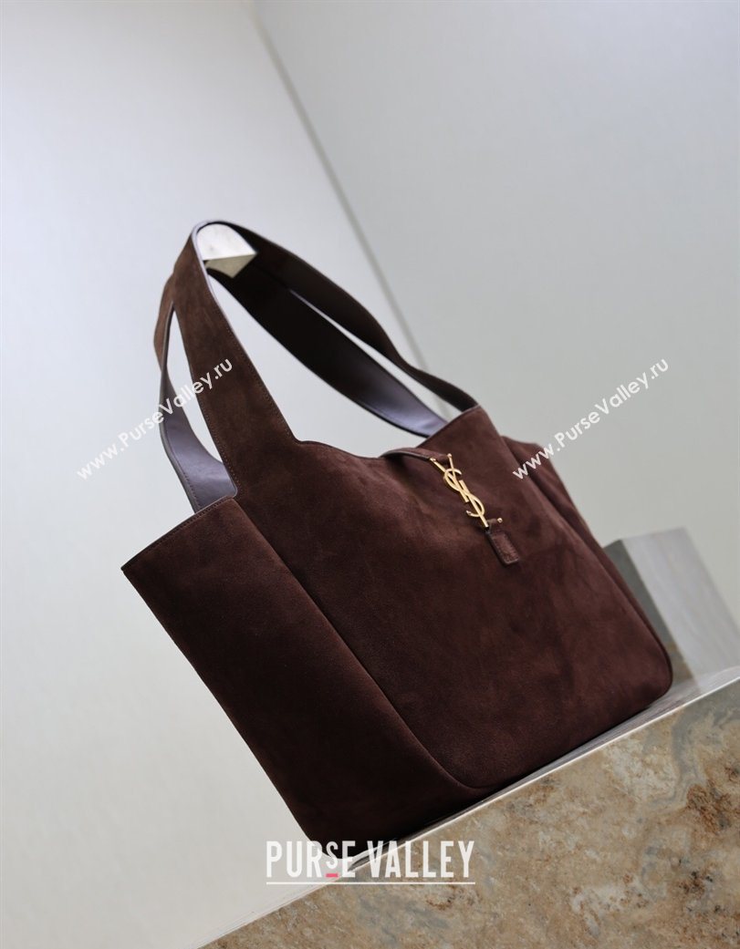 Saint Laurent Bea Tote Bag in Suede 763435 Coffee 2026 (YY-260119038)