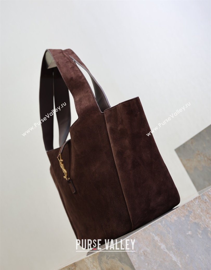 Saint Laurent Bea Tote Bag in Suede 763435 Coffee 2026 (YY-260119038)