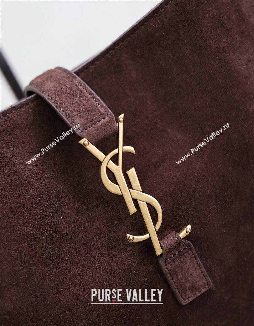 Saint Laurent Bea Tote Bag in Suede 763435 Coffee 2026 (YY-260119038)