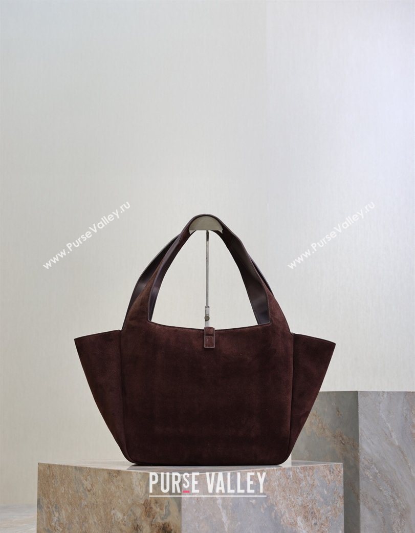 Saint Laurent Bea Tote Bag in Suede 763435 Coffee 2026 (YY-260119038)