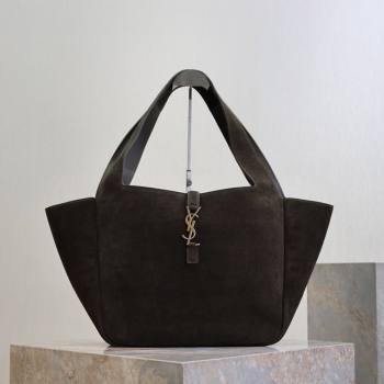Saint Laurent Bea Tote Bag in Suede 763435 Green 2026 (YY-260119039)