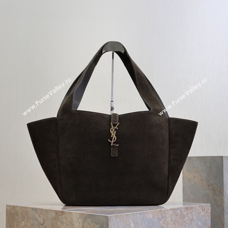 Saint Laurent Bea Tote Bag in Suede 763435 Green 2026 (YY-260119039)
