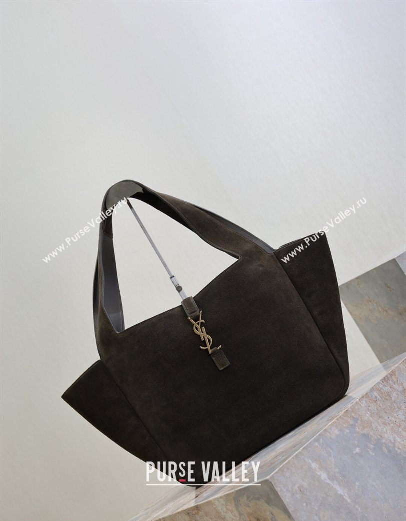 Saint Laurent Bea Tote Bag in Suede 763435 Green 2026 (YY-260119039)