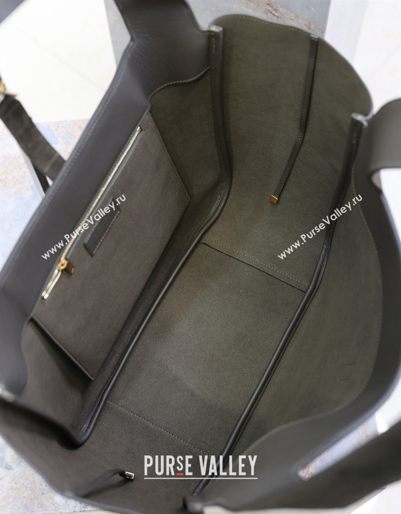 Saint Laurent Bea Tote Bag in Suede 763435 Green 2026 (YY-260119039)