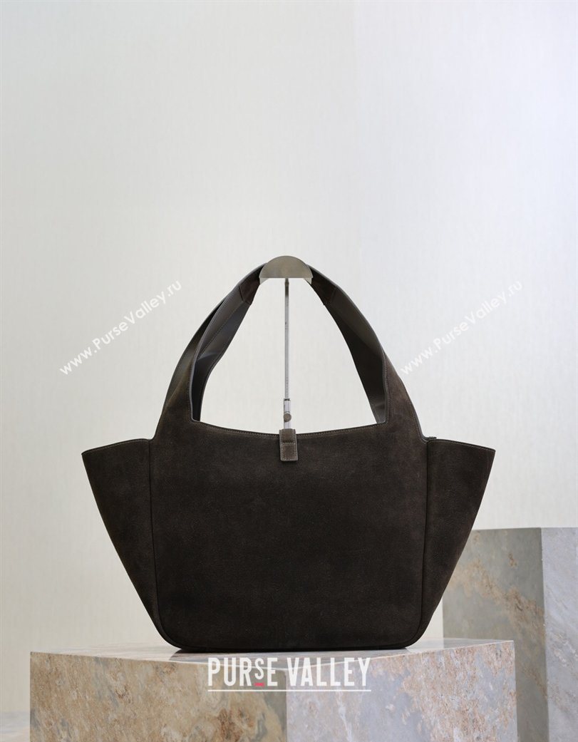 Saint Laurent Bea Tote Bag in Suede 763435 Green 2026 (YY-260119039)