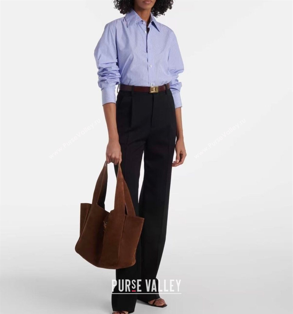 Saint Laurent Bea Tote Bag in Suede 763435 Caramel 2026 (YY-260119040)