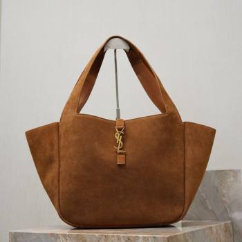 Saint Laurent Bea Tote Bag in Suede 763435 Caramel 2026 (YY-260119040)