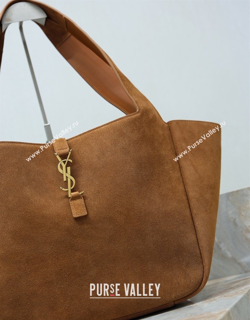Saint Laurent Bea Tote Bag in Suede 763435 Caramel 2026 (YY-260119040)