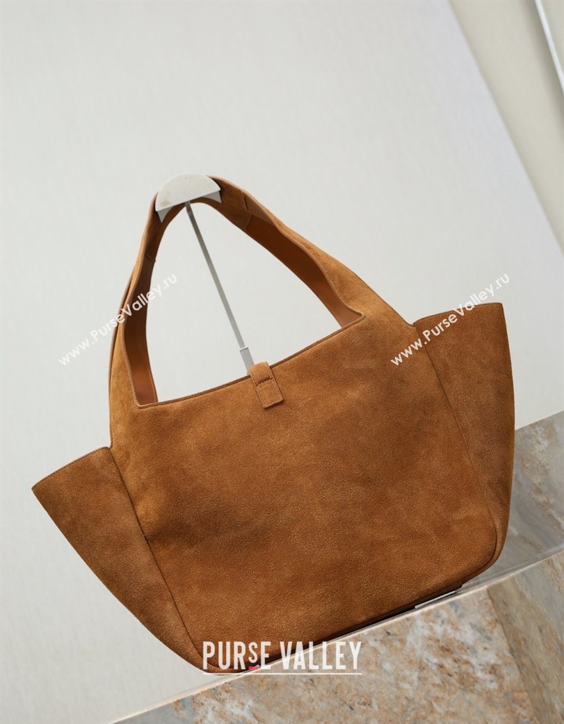 Saint Laurent Bea Tote Bag in Suede 763435 Caramel 2026 (YY-260119040)