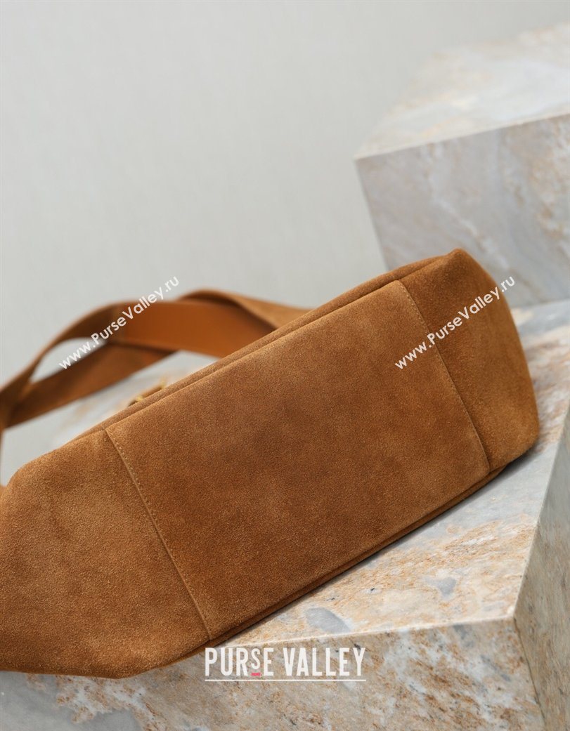 Saint Laurent Bea Tote Bag in Suede 763435 Caramel 2026 (YY-260119040)