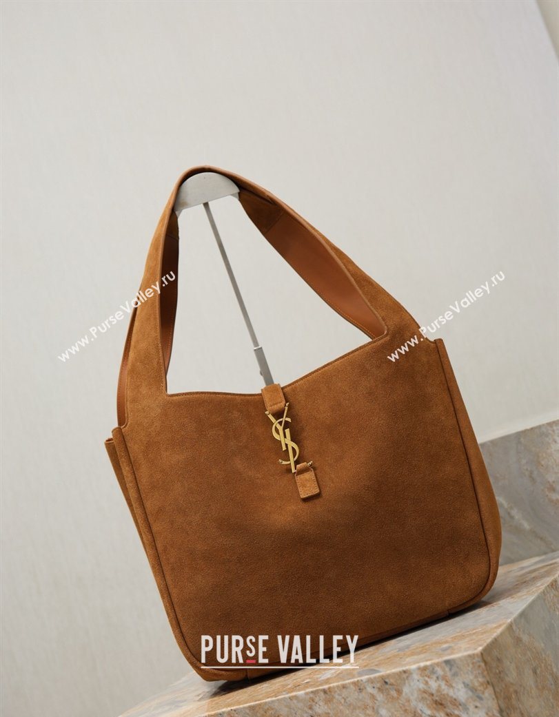 Saint Laurent Bea Tote Bag in Suede 763435 Caramel 2026 (YY-260119040)