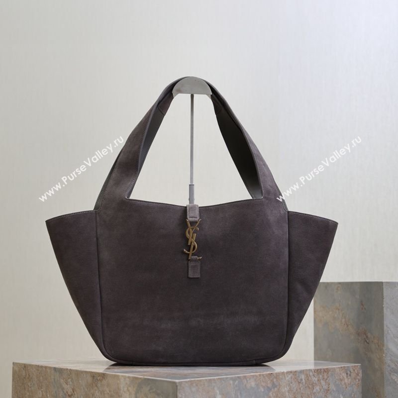 Saint Laurent Bea Tote Bag in Suede 763435 Grey 2026 (YY-260119041)