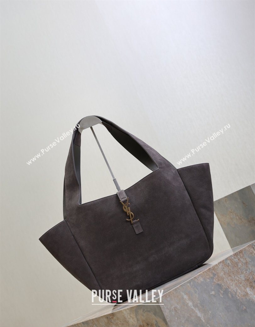 Saint Laurent Bea Tote Bag in Suede 763435 Grey 2026 (YY-260119041)