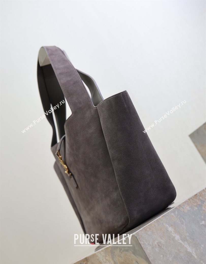 Saint Laurent Bea Tote Bag in Suede 763435 Grey 2026 (YY-260119041)