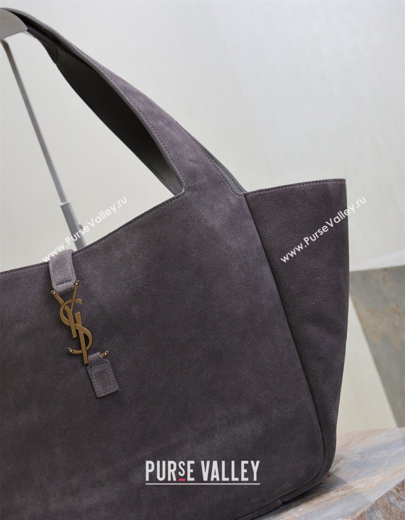 Saint Laurent Bea Tote Bag in Suede 763435 Grey 2026 (YY-260119041)