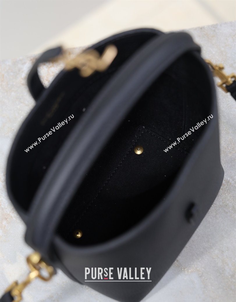 Saint Laurent LE 37 Mini Bucket Bag in Grained leather 765870 Black 2026 (YY-260119070)