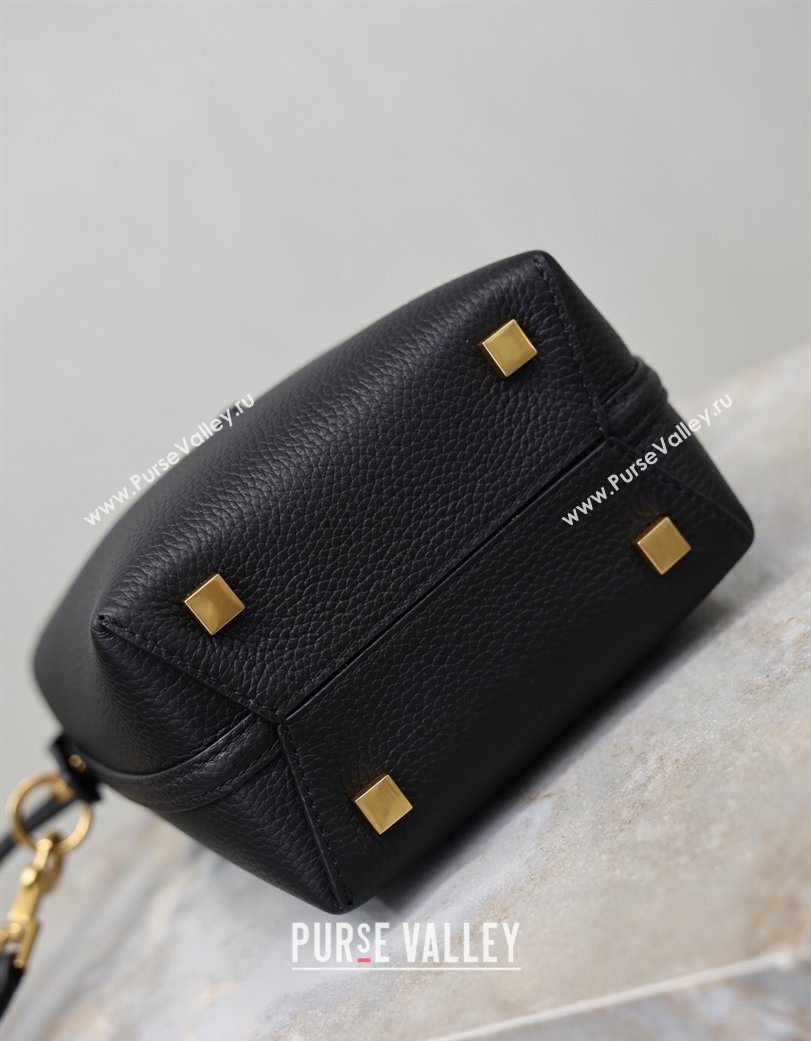 Saint Laurent LE 37 Mini Bucket Bag in Grained leather 765870 Black 2026 (YY-260119070)