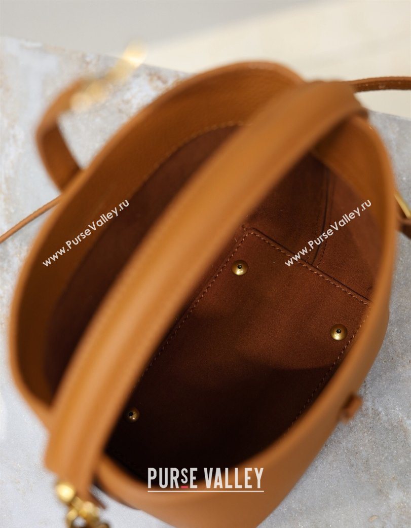 Saint Laurent LE 37 Mini Bucket Bag in Grained leather 765870 Clay Yellow 2026 (YY-260119072)