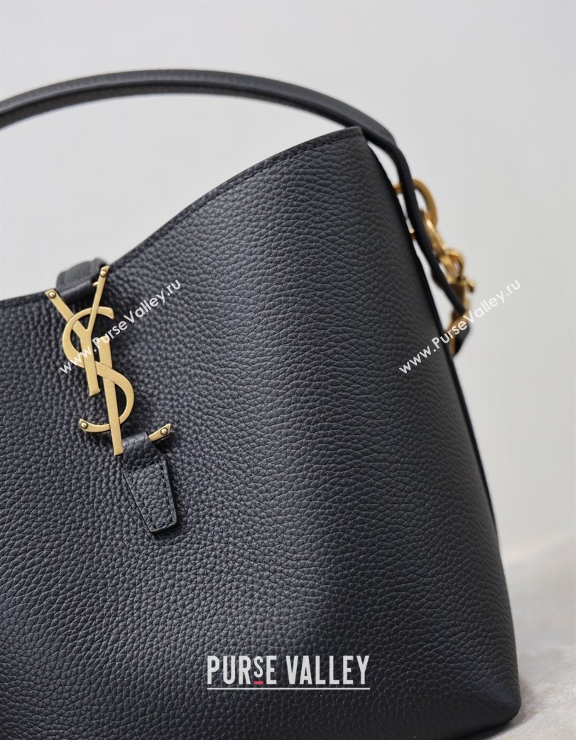 Saint Laurent LE 37 Small Bucket Bag in Grained leather 749036 Black 2026 (YY-260119073)