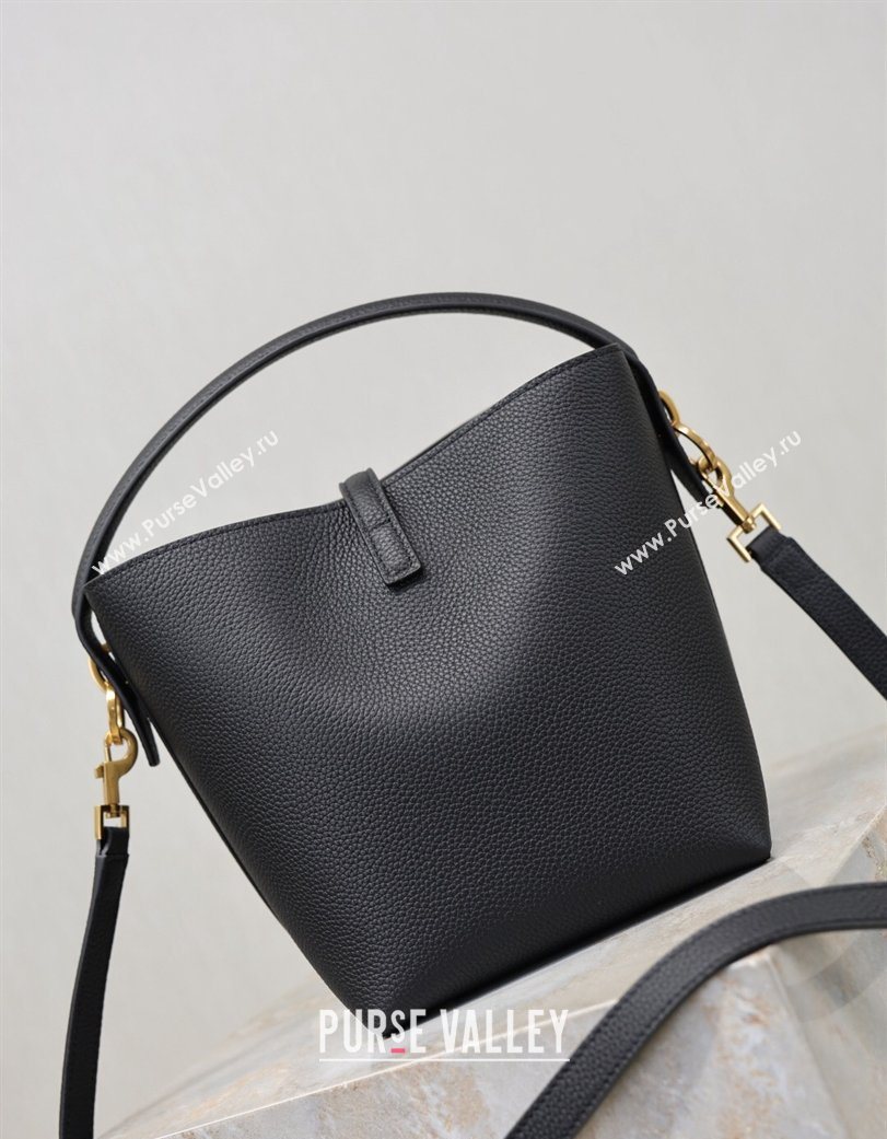 Saint Laurent LE 37 Small Bucket Bag in Grained leather 749036 Black 2026 (YY-260119073)