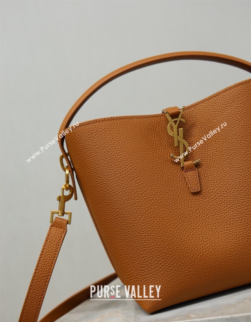 Saint Laurent LE 37 Small Bucket Bag in Grained leather 749036 Clay Yellow 2026 (YY-260119075)