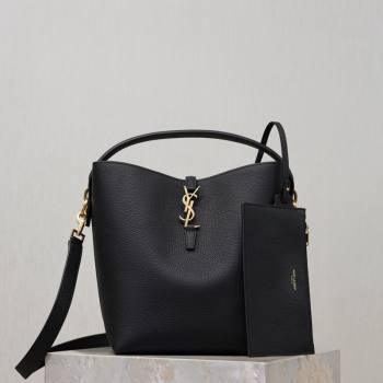 Saint Laurent LE 37 Bucket Bag in Grained leather 742828 Black 2026 (YY-260119076)